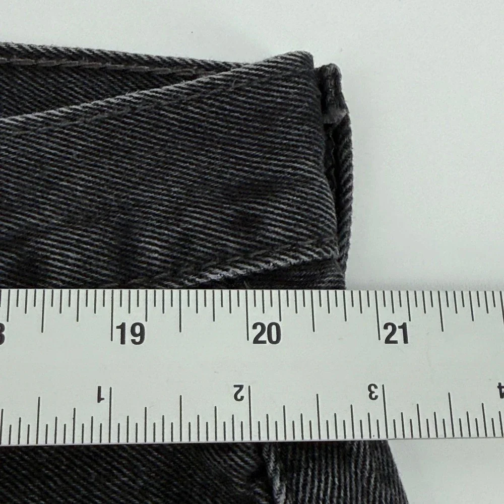 Levis 550 Relaxed Fit Tapered Leg Jeans Mens 42x30 Faded Black Denim 00550-0260